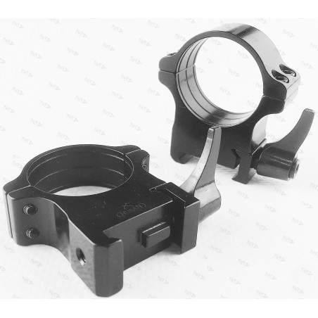 Кольца Rusan быстросъемные Weaver на 30мм H12 рычажные (050-30-12-R)