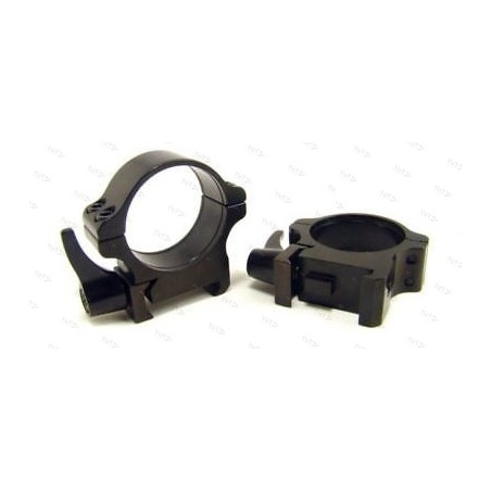 Кольца Rusan быстросъемные Weaver на 30мм H17 рычажные. (050-30-17-R)