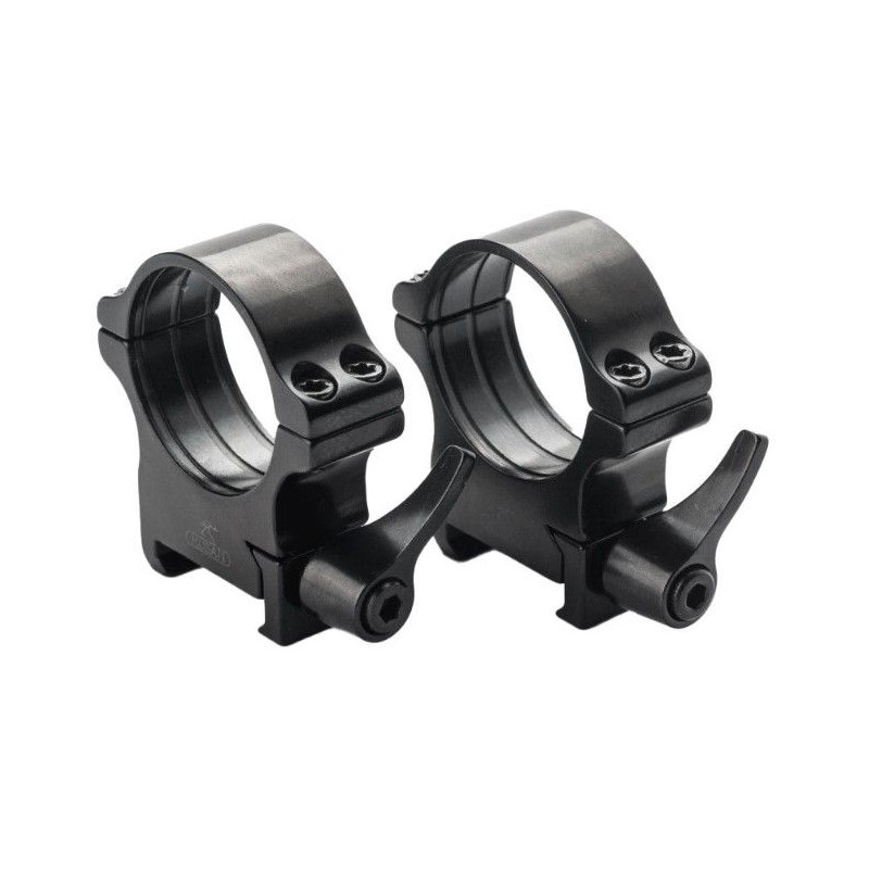 Кольца Rusan быстросъемные Picatinny на 30мм H10 рычажные (050P-30-10-R)