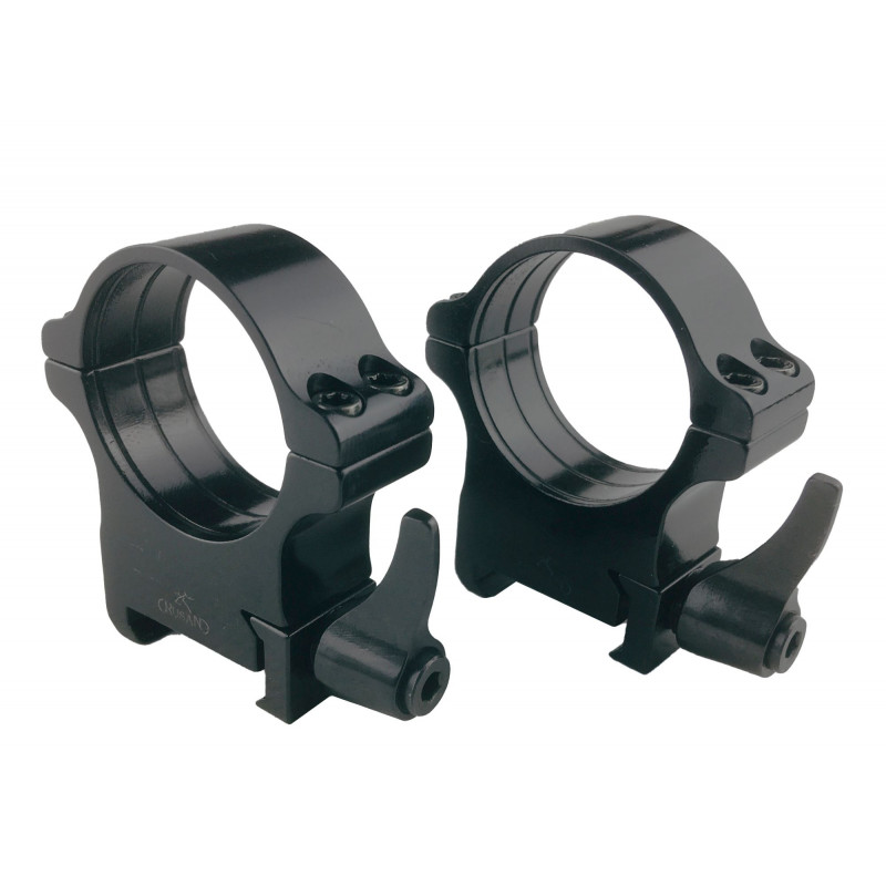 Кольца Rusan быстросъемные Picatinny на 30мм H17 рычажные (050P-30-17-R)