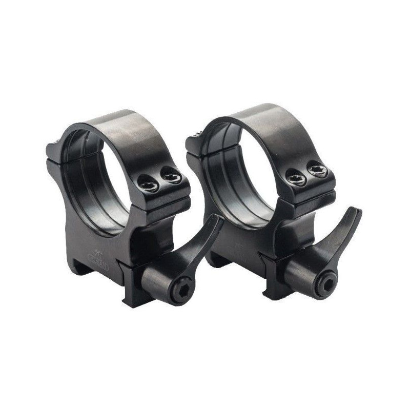 Кольца Rusan быстросъемные Picatinny на 34мм H12 рычажные (050P-34-12-R)