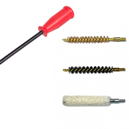 Шомпол с набором ёршиков для чистки NL9