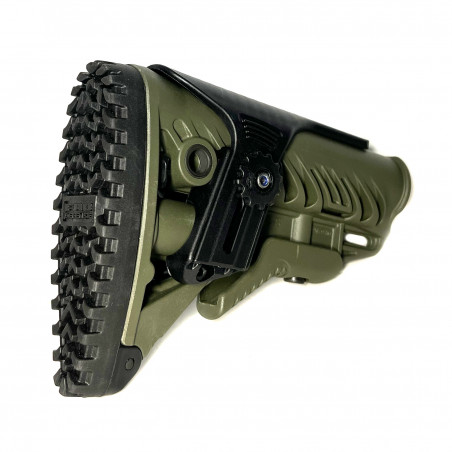 Полимерный приклад GLR-16 олива с подщечником, Fab Defense (COM-SPEC/MIL-SPEC), олива