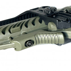 Полимерный приклад GLR-16 олива с подщечником, Fab Defense (COM-SPEC/MIL-SPEC), олива