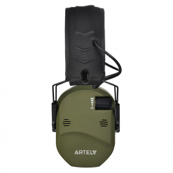 Профессиональные стрелковые наушники ARTELV КРЕЧЕТ II, гелевые амбушюры, зелёные