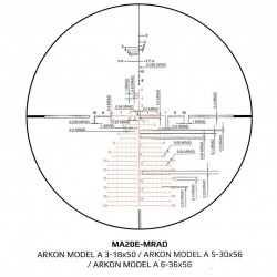 Оптический прицел ARKON Model A 6-36х56 FDE