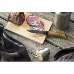 Нож складной Opinel Black Oak 08, нержавеющая сталь, дуб, чёрный матовый