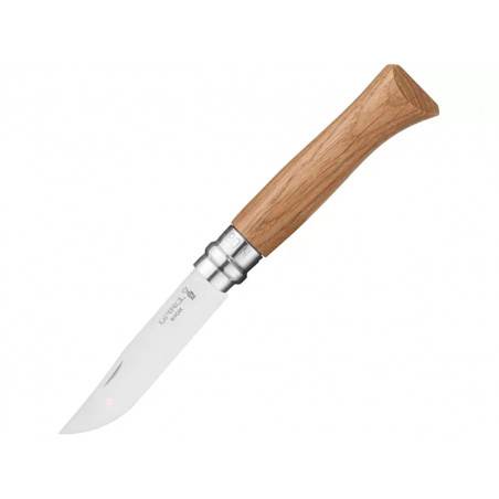 Нож складной Opinel Luxury Oak 08, нержавеющая сталь, дуб