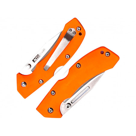 Нож складной AccuSharp Lockback Knife, нержавеющая сталь G10 оранжевый