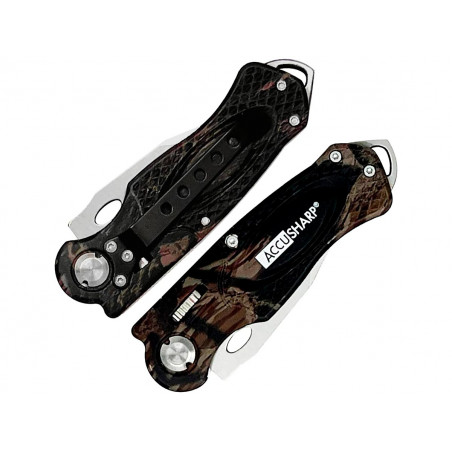 Нож складной AccuSharp Folding Sport Knife нержавеющая сталь, камуфляж