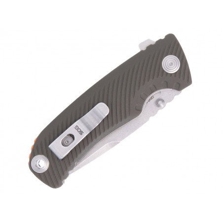 Нож складной SOG Tellus ATK Olive Drab+Blaze Orange,сталь Cryo 440C,блистер