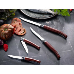 Нож складной Opinel Slim Padouk Effile 08 New, филейный, нерж. сталь, падук