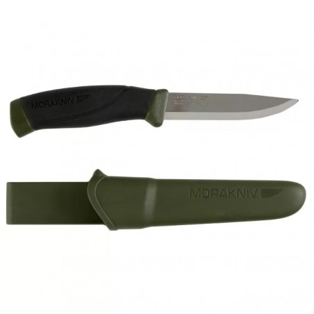 Нож Morakniv Companion, углеродистая сталь, олива