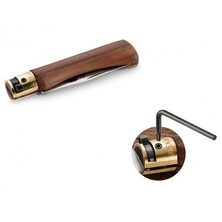 Нож складной Old Bear Classical Walnut XS, сталь W1.4060, Satin, орех