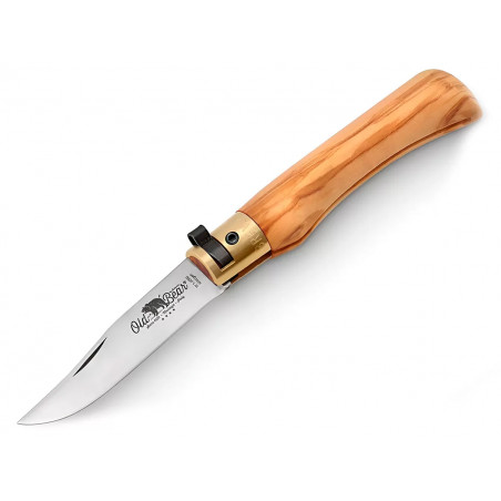 Нож складной Old Bear Classical Olive S, W1.4060, Satin, оливковое дерево