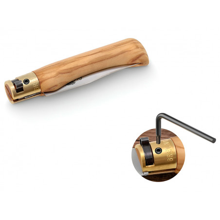 Нож складной Old Bear Classical Olive S, W1.4060, Satin, оливковое дерево