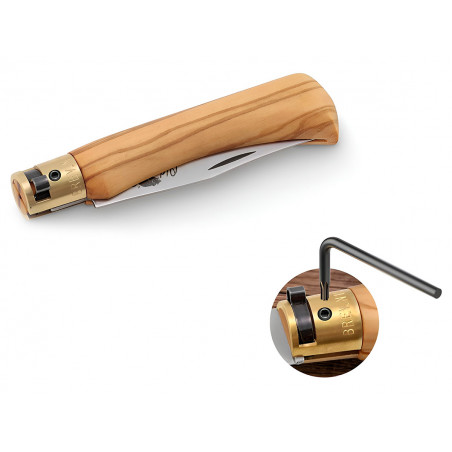 Нож складной Old Bear Classical Olive M, сталь 420, Satin, оливковое дерево