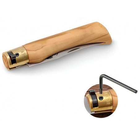 Нож складной Old Bear Classical Olive L, сталь 420, Satin, оливковое дерево