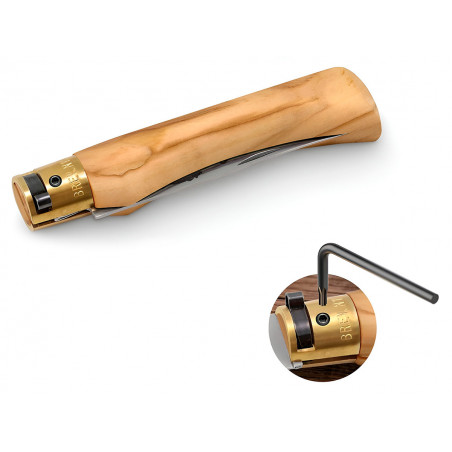 Нож складной Old Bear Classical Olive XL, W1.4060, Satin, оливковое дерево