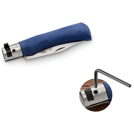 Нож складной Old Bear OBy-Old Bear Young S, W1.4060, Satin, синий ламинат