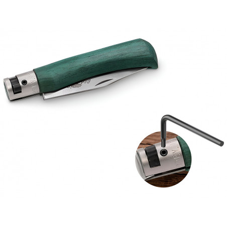 Нож складной Old Bear OBy-Old Bear Young S, W1.4060, Satin, зелёный ламинат