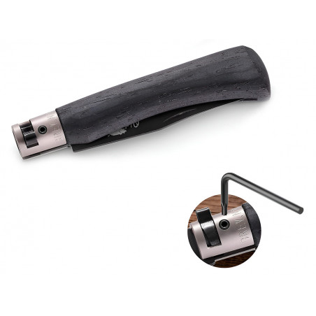 Нож складной Old Bear Total Black XL, сталь 1.4060, PTFE, чёрный ламинат