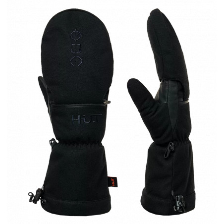 Рукавицы-перчатки H.U.T. Hybrid, мужские, мембранные, с утеплителем, чёрные