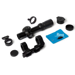 Прицел оптический March-F 1-8x24 Shorty FMC-3 FFP 30мм, подсветка