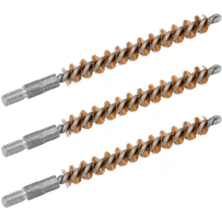 Ерши Bore Tech щетинные, калибр.243 (6мм) бронза 3 шт, резьба 8/32 (Папа)