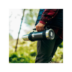 Термос THERMOS WORK 2520 GM 1.2L, складная ручка,чёрный графит