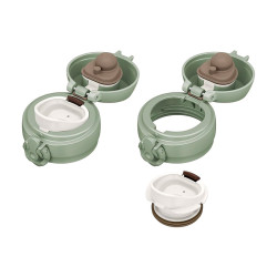 Термокружка THERMOS JNL-506 SMKKI 0.5L, откидной механизм, оливковый