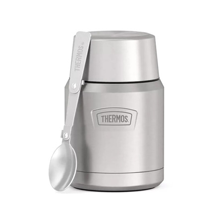 Термос для еды THERMOS ICON IS-300 MS 0,47L, складная ложка, стальной