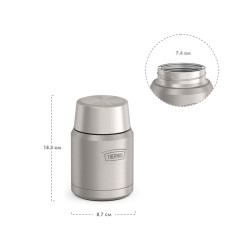 Термос для еды THERMOS ICON IS-300 MS 0,47L, складная ложка, стальной