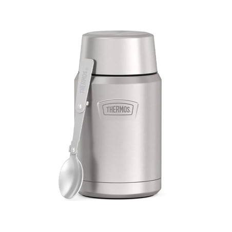 Термос для еды THERMOS ICON IS-301 MS 0,71L, складная ложка, стальной