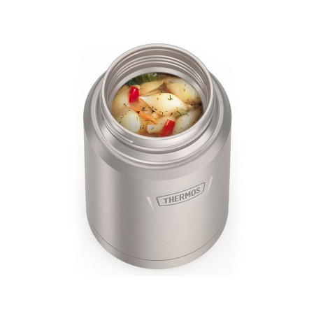 Термос для еды THERMOS ICON IS-301 MS 0,71L, складная ложка, стальной
