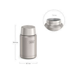 Термос для еды THERMOS ICON IS-301 MS 0,71L, складная ложка, стальной
