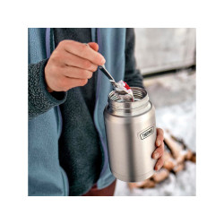 Термос для еды THERMOS ICON IS-301 MS 0,71L, складная ложка, стальной