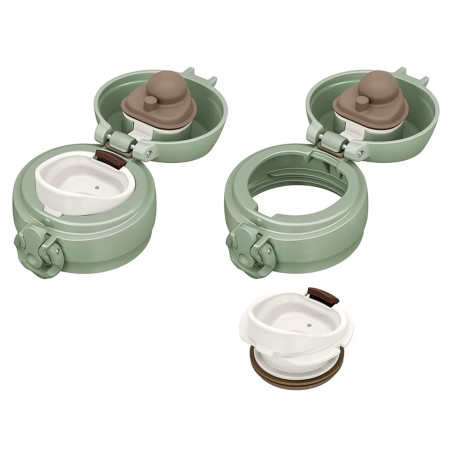 Термокружка THERMOS JNL-356 SMKKI 0.35L, откидной механизм, оливковый