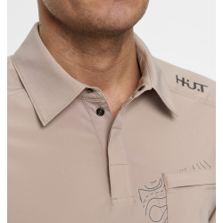 Поло мужское H.U.T. Kevat, бежевое