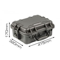 Кейс пластиковый OffRoadTeam Серия-Element модель EL613210 ЧЕРНЫЙ, внутренние размеры 335x246x160мм, IP65