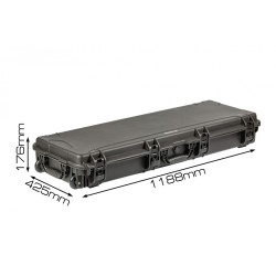 Кейс пластиковый OffRoadTeam Серия-Element модель EL614200 ЧЕРНЫЙ, внутренние размеры 1130x362x150мм, IP65, с колесами