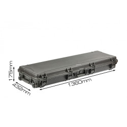 Кейс пластиковый OffRoadTeam Серия-Element модель EL614300 ЧЕРНЫЙ, внутренние размеры 1298x362x154мм, IP65, с колесами