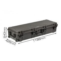 Кейс пластиковый OffRoadTeam Серия-Element модель EL614220 ЧЕРНЫЙ, внутренние размеры 1130x362x220мм, IP65, с колесами