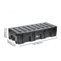 Кейс транспортировочный OUTZONE модель Z122 Внешний размер 1216x480x284мм, IP54, c колесами