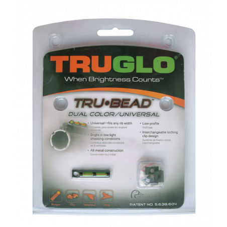 мушка Truglo TG949D TRUBEAD двухцветная универсальная на любую вент. планку