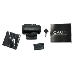 Коллиматор Gaut Tourmaline 1x29, закрытый, 2 МОА, точка/круг/точка в круге красный, Weaver
