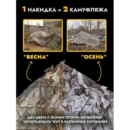 Одеяло накидка от тепловизора 3х2 м, вена/осень