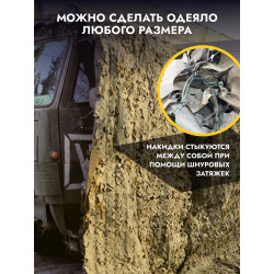 Одеяло накидка от тепловизора 3х2 м, вена/осень