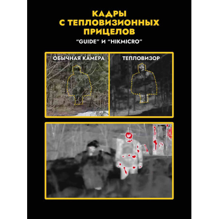 Пончо накидка от тепловизора Нафаня, снег