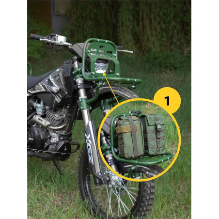 Комплект тактических креплений снаряжения на мотоцикл MOLLE